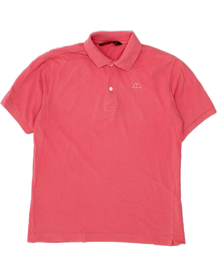 KAPPA Mens Polo Shirt Medium Pink Cotton Vintage Kappa and Second-Hand Kappa from Messina Hembry 