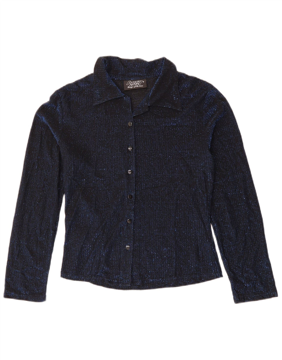 ORSAY Chemisier Chemisier UK 8 Small Bleu Marine Moucheté Élasthanne Femme