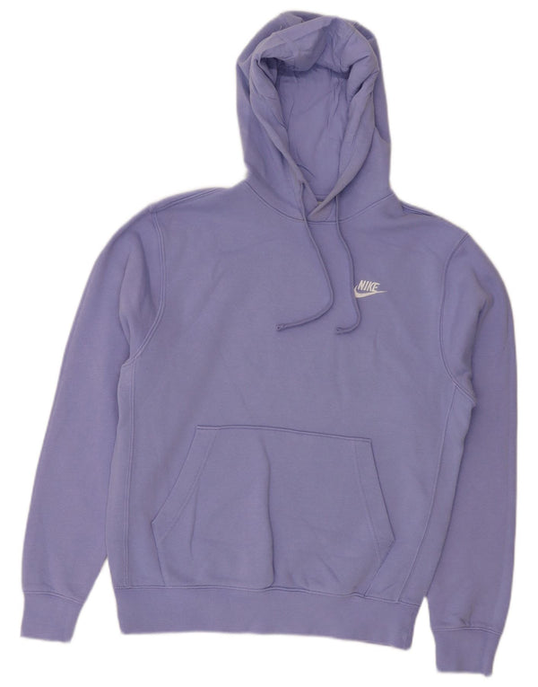 Nike Pull à capuche pour homme en coton violet Taille S