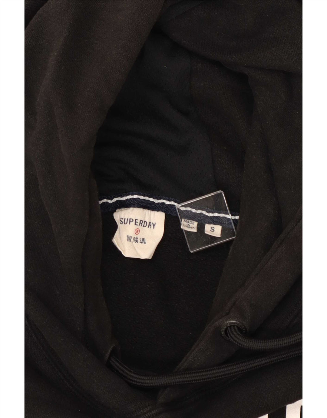 Superdry Pull à capuche graphique pour homme Petit Noir