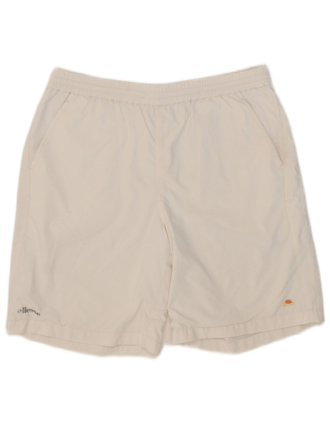 Ellesse Short de Sport Homme Petit Blanc