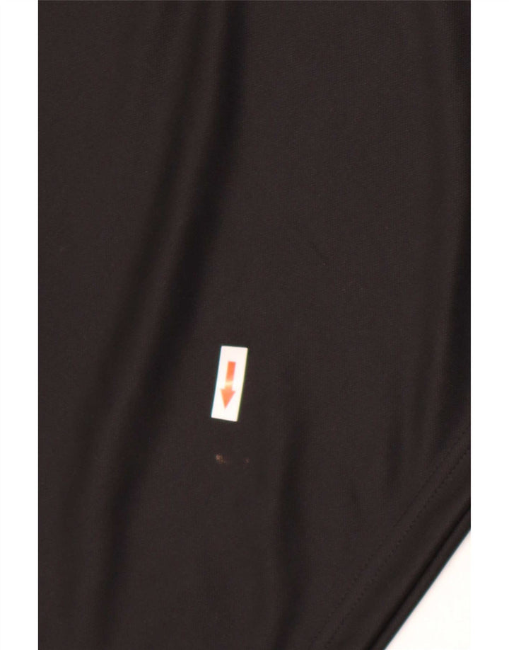 Adidas Hommes Aeroready Zip Neck Pull Survêtement Top Large Noir Polyester