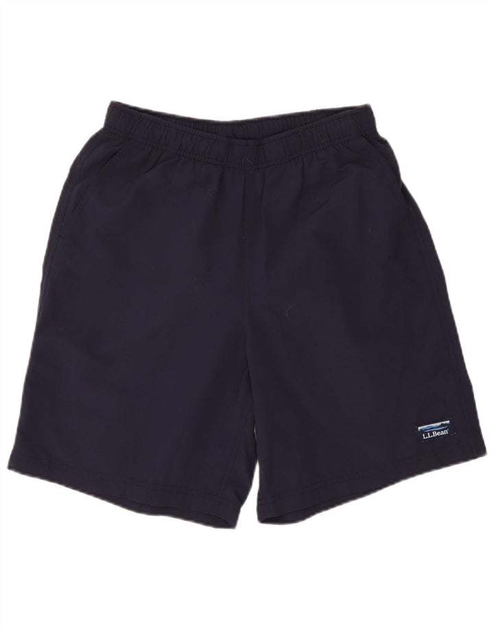 L.L.BEAN Short de Bain Homme Petit Nylon Bleu Marine