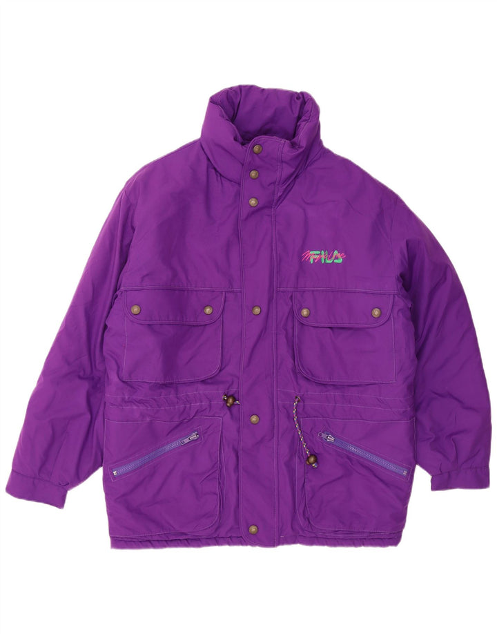 FILA Veste coupe-vent coupe ample Magic Line pour homme UK 36 Small Violet