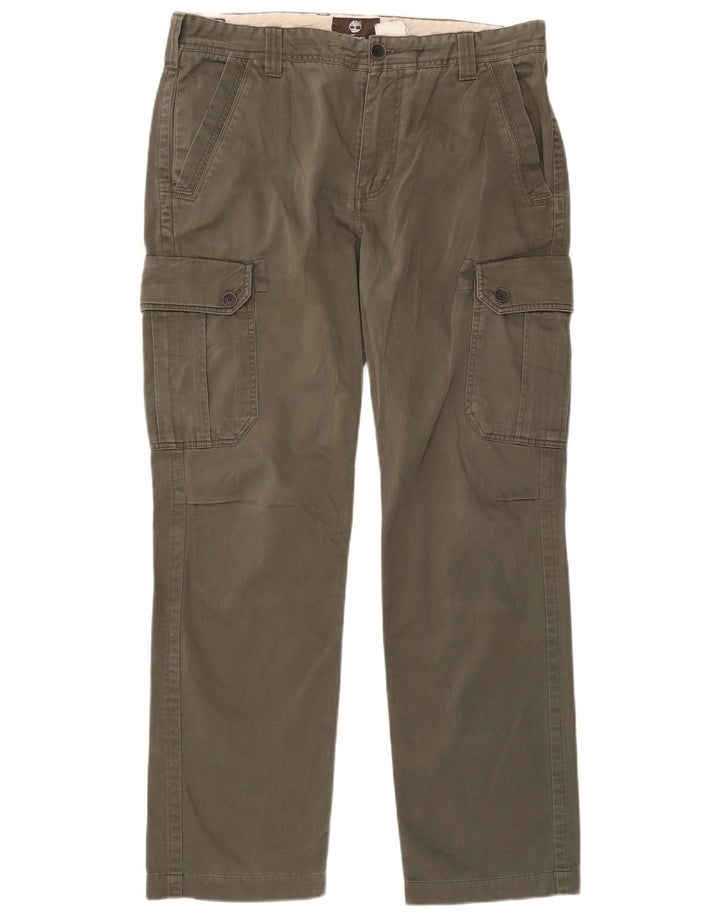 Timberland Pantalon Cargo Droit Earthkeepers Homme W35 L31 Kaki Coton