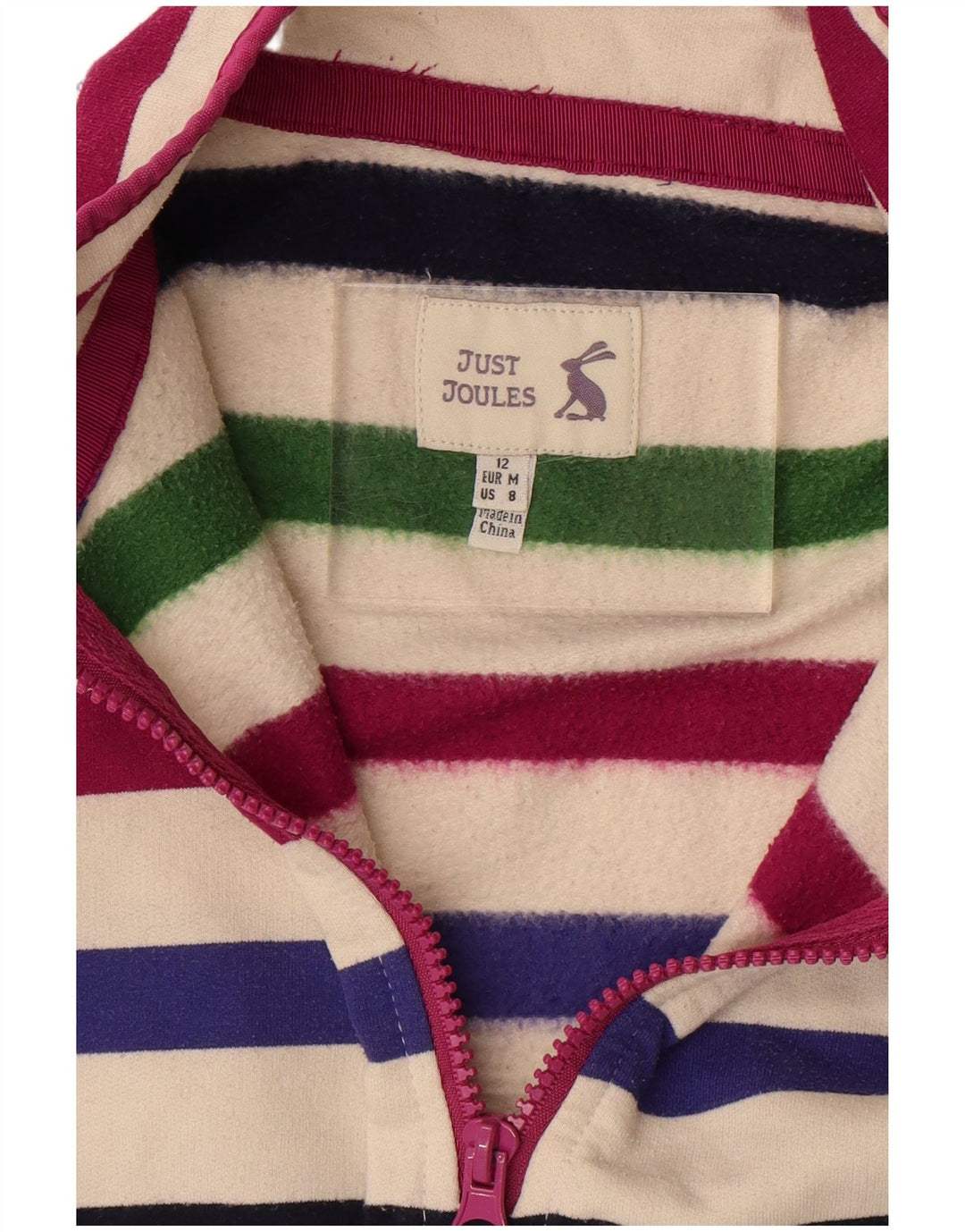 JOULES Sweat-Shirt Femme UK 12 Medium Multicolore Rayé