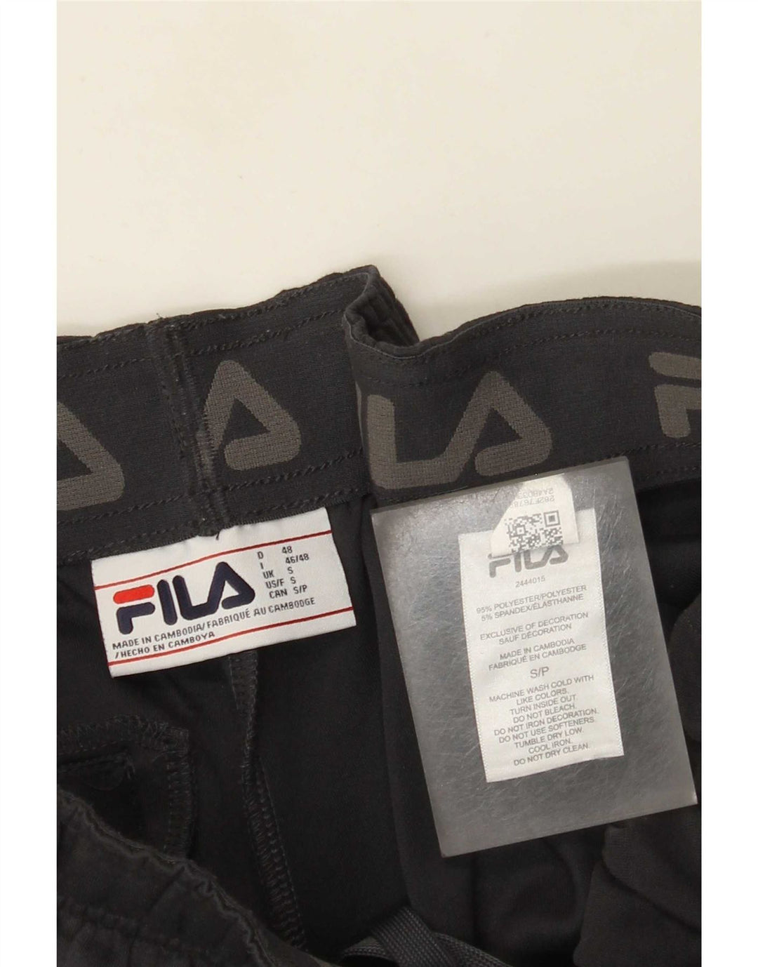 Fila Pantalon de survêtement homme petit gris polyester