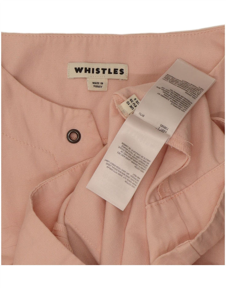 Whistles Robe droite pour femme UK 10 Petit coton rose