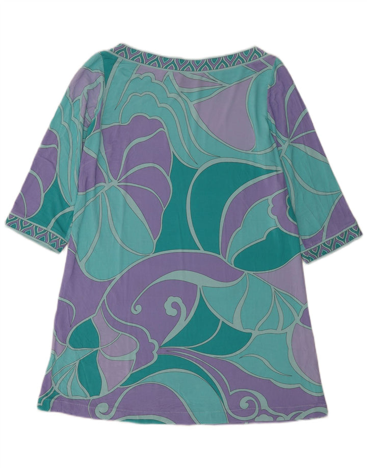 Luisa Spagnoli Robe tunique à motif abstrait pour femme UK 10 Small Multicolore