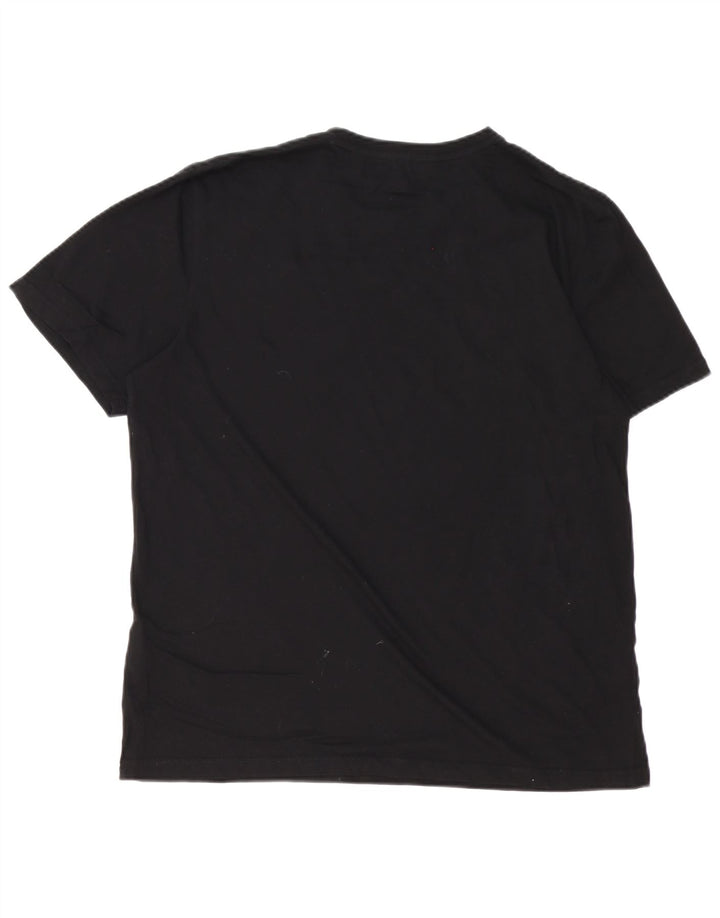 Ted Baker T-Shirt graphique pour hommes taille 4 grand coton noir