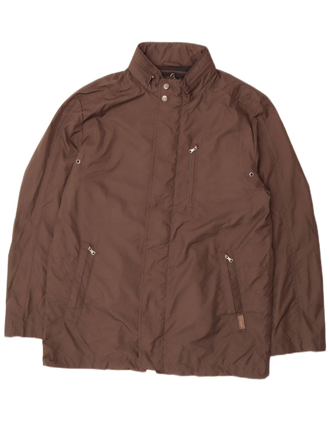 Hugo Boss Veste de pluie pour homme EU 52 XL Marron Polyester