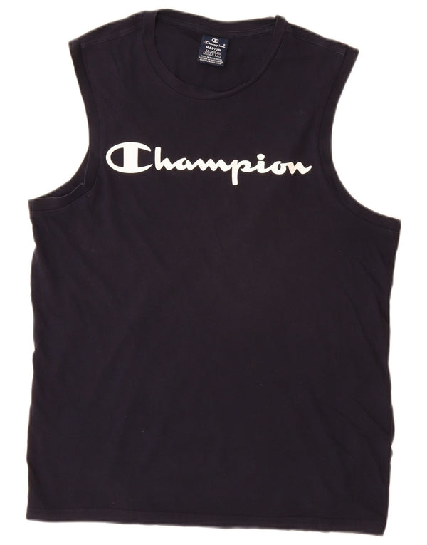 Champion Débardeur Graphique Homme Bleu Marine Moyen