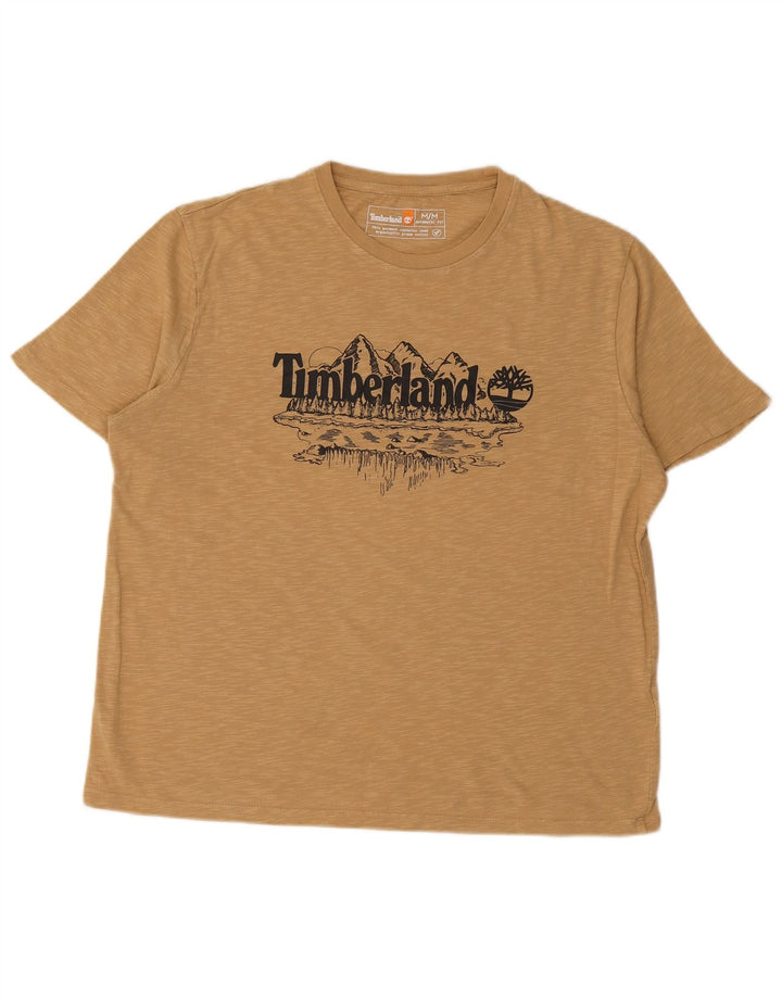 TIMBERLAND T-Shirt Authentic Graphic Homme Beige Moyen Moucheté Coton