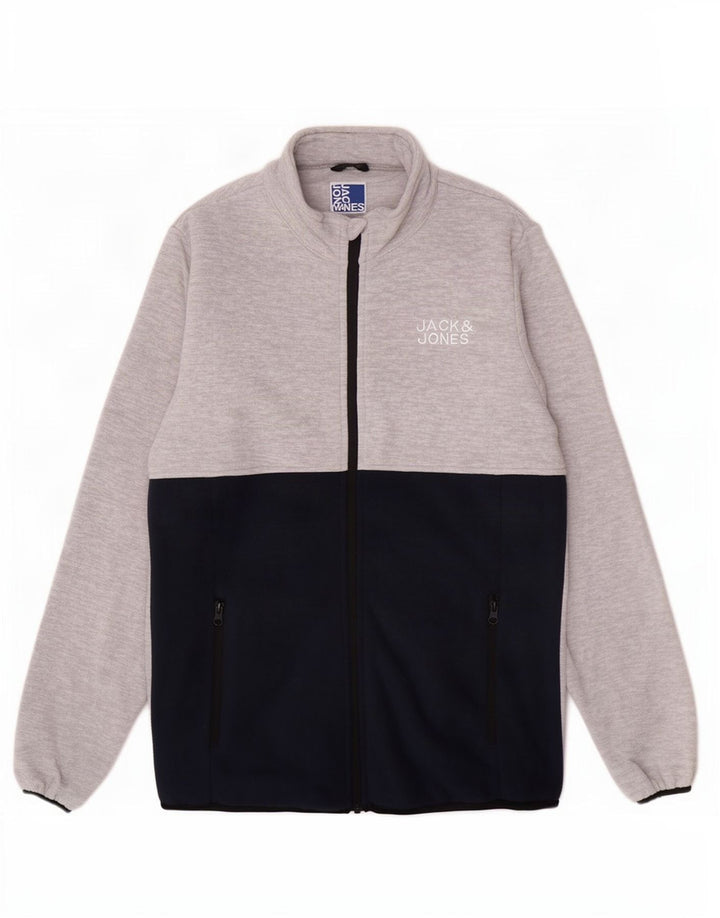 Jack & Jones Veste Polaire Garçon 15-16 ans Gris Colorblock Polyester