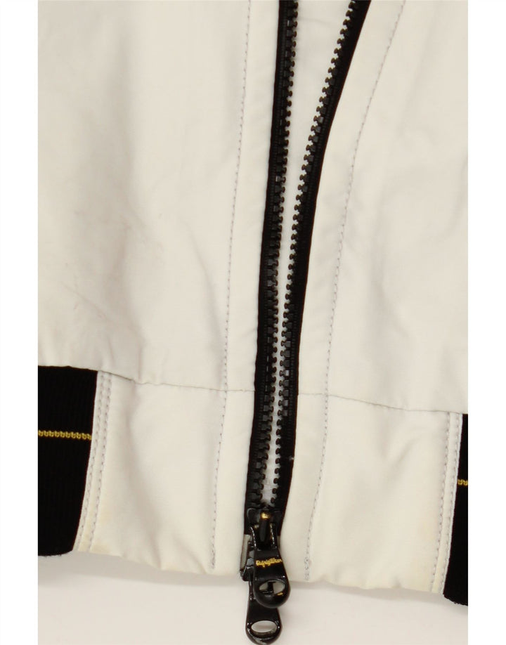 REFRIGIWEAR Blouson Bomber Garçon 15-16 ans XL Nylon Blanc