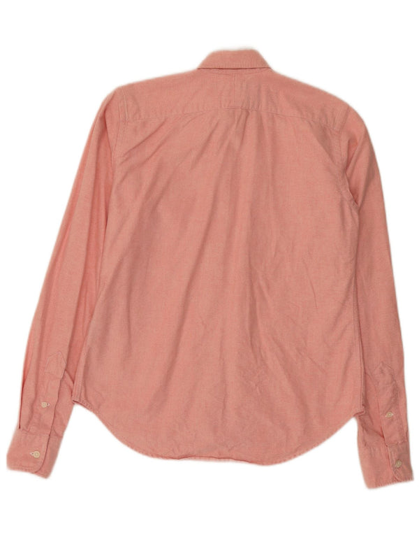 Ralph Lauren Chemise slim fit pour femme Taille 4 Petit coton rose