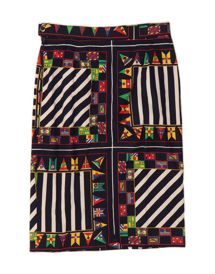 GIORGIO GRATI Womens Straight Skirt IT 42 Medium W28  Navy Blue Vintage Giorgio Grati and Second-Hand Giorgio Grati from Messina Hembry 