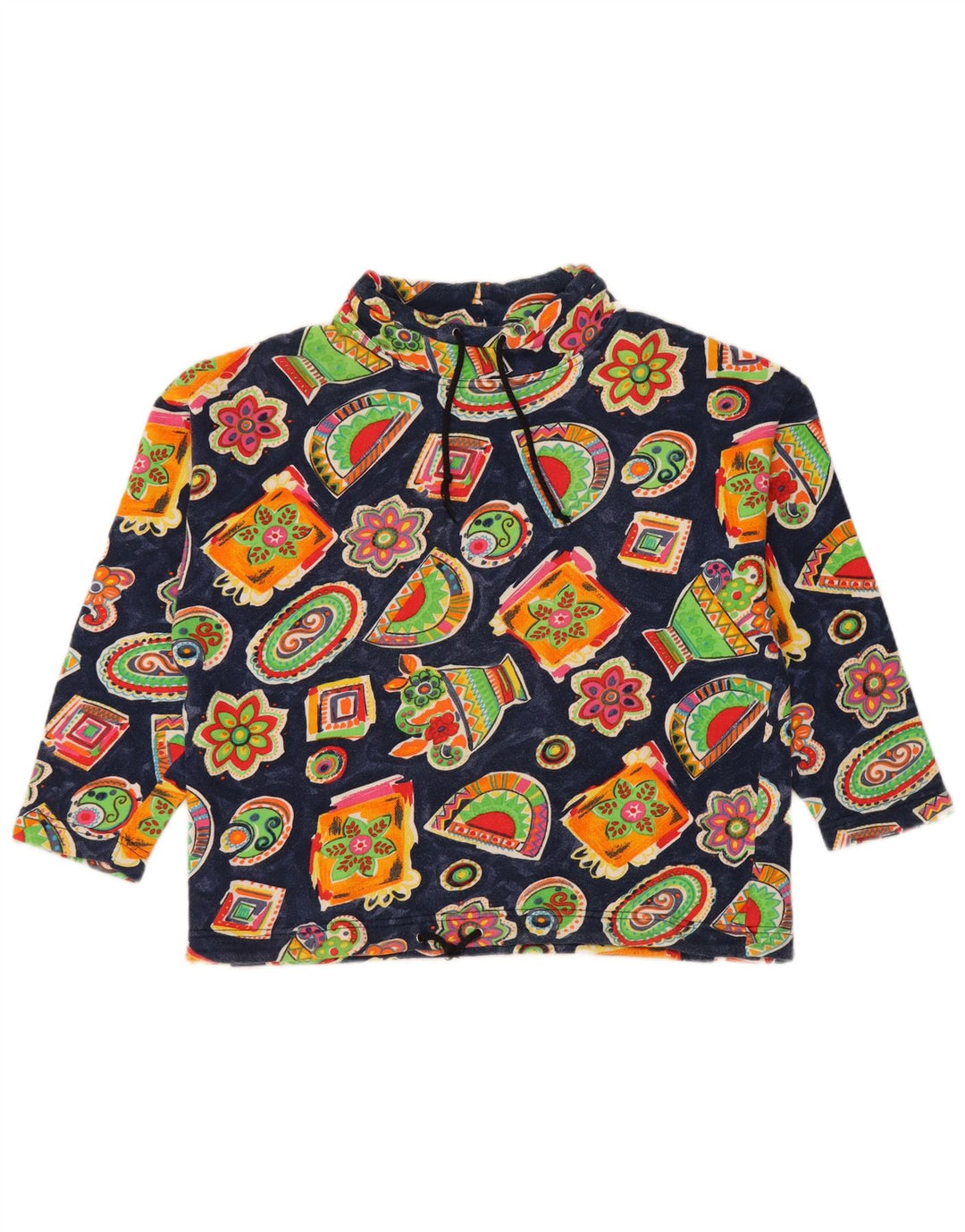 BENETTON Sweat-Shirt Fille 11-12 Ans Grand Bleu Marine Floral