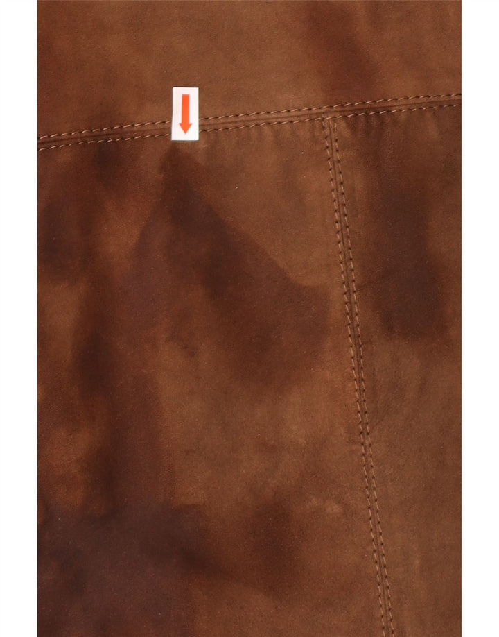 STRONG & FISHER LTD Manteau vintage en daim pour femme UK 18 XL Marron classique