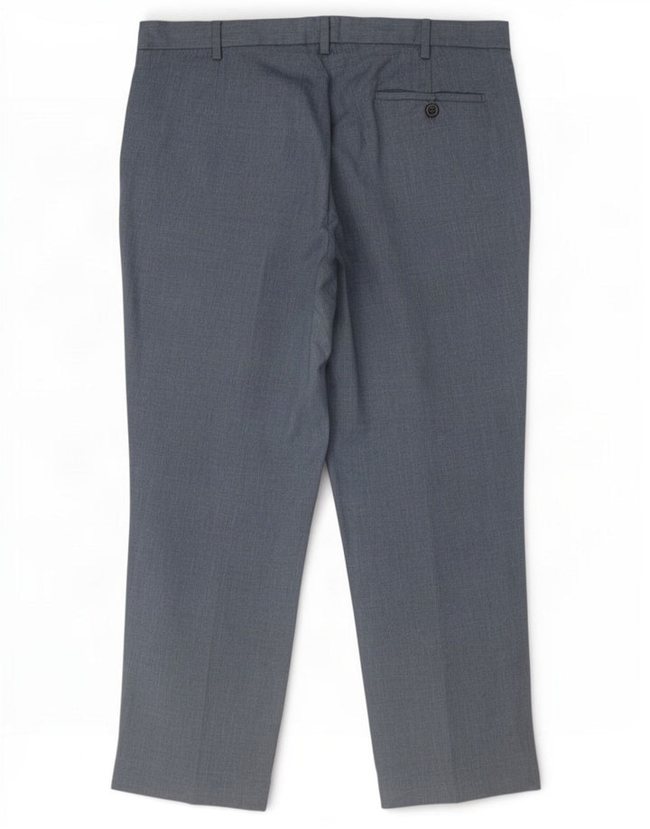 Marks & Spencer Pantalon Chino Regular Homme W36 L29 Bleu Marine Polyester