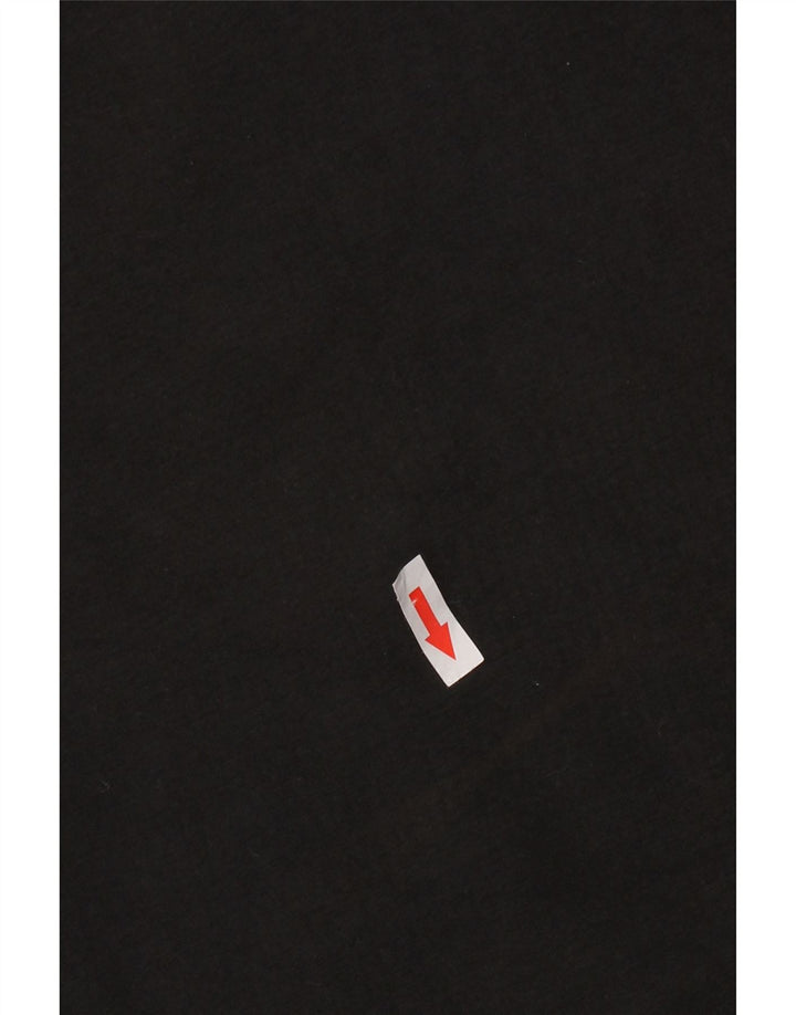 NIKE T-Shirt Femme Top UK 14/16 Large Noir Coton