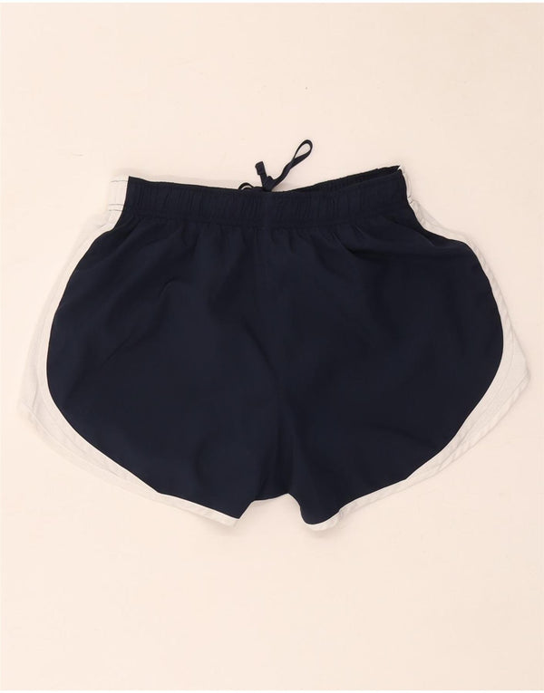 Nike Short de sport Dri Fit pour femme UK 10 Small Bleu marine Colourblock