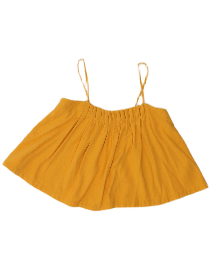 Levi's Crop Cami Top US 1 XS Femme Jaune Soie