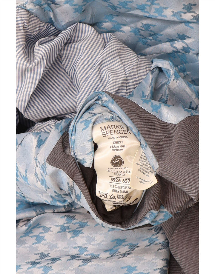 Marks & Spencer Veste blazer à 2 boutons pour homme UK 38 laine gris moyen
