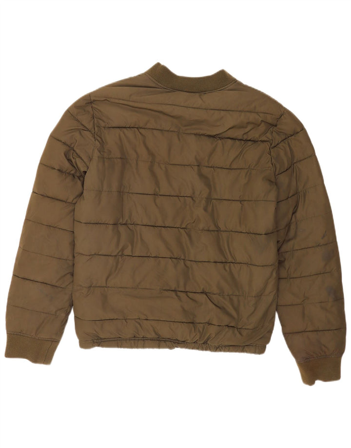 Hollister Veste matelassée pour hommes UK 38 Medium Kaki Polyester
