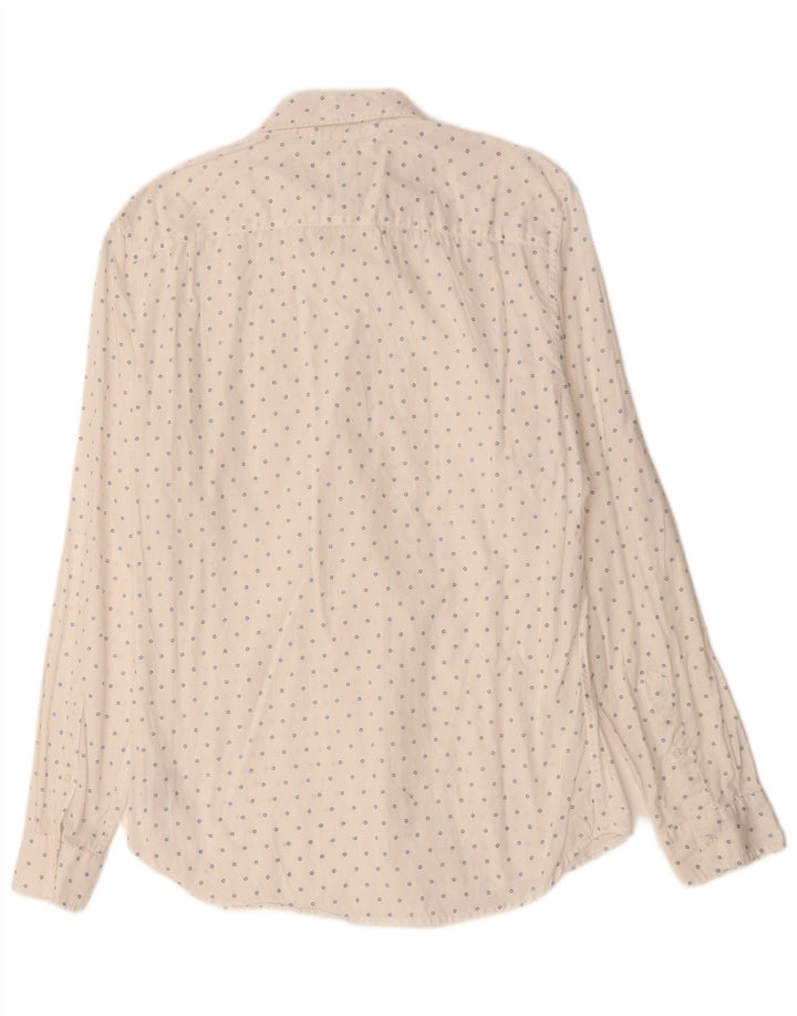 GAP Chemise Homme Medium Blanc Tacheté Coton