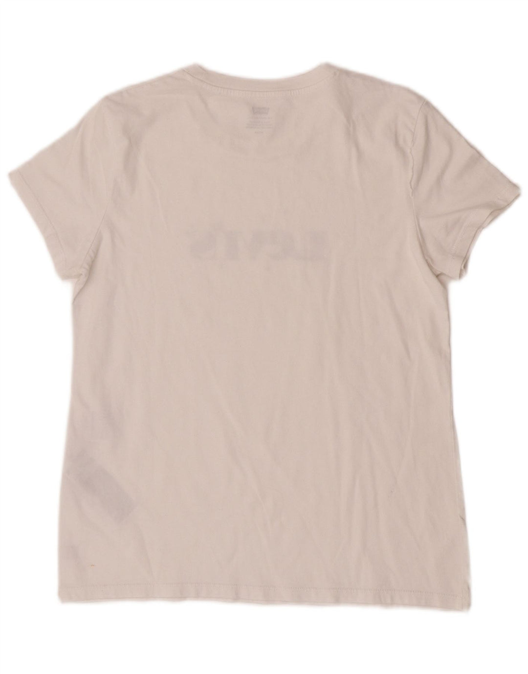 Levi's T-Shirt Graphique Femme UK 14 Coton Blanc Moyen