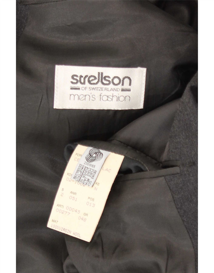 Strellson Veste Blazer Croisée Homme IT 48 Laine Gris Moyen