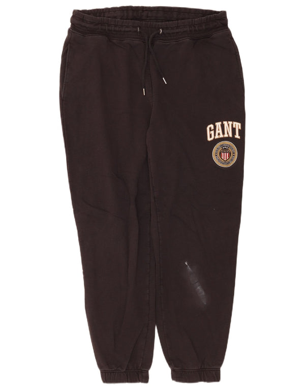Gant Pantalon de Survêtement Graphique Joggers XL Noir Coton Homme