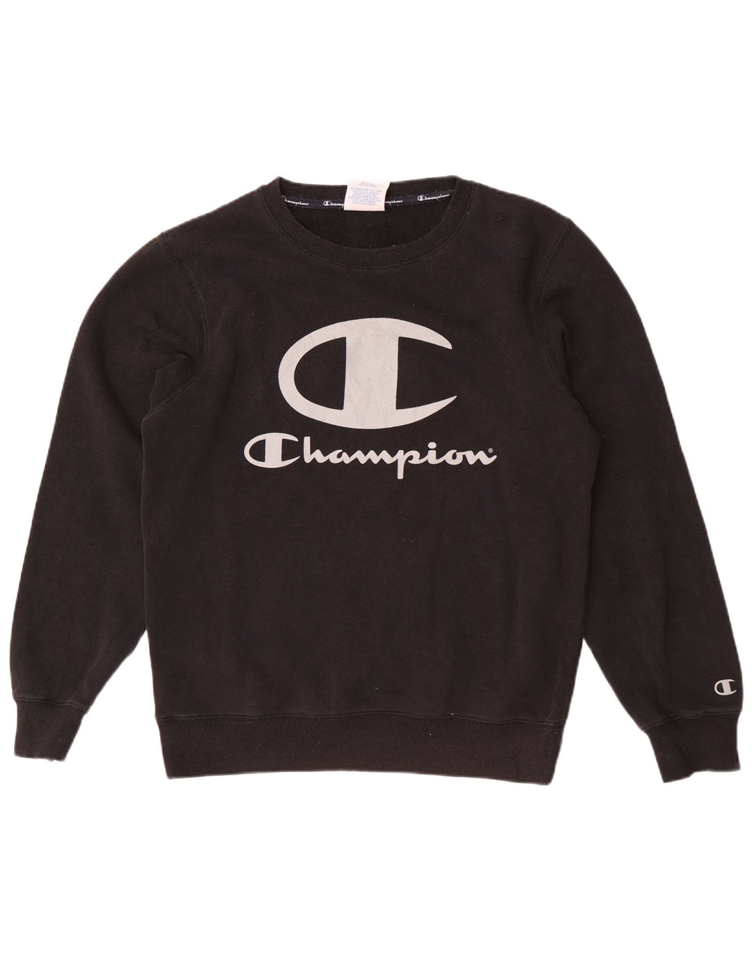 Champion Sweat-Shirt Graphique Homme Noir Moyen Coton