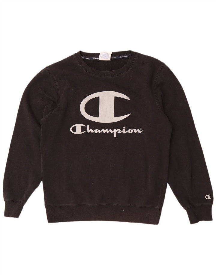 Champion Sweat-Shirt Graphique Homme Noir Moyen Coton