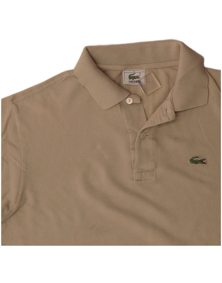 LACOSTE Polo Homme Taille 5 Grand Coton Beige