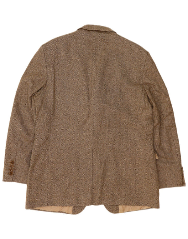 Marks & Spencer Veste blazer à 3 boutons pour homme UK 42 Grand chevrons marron
