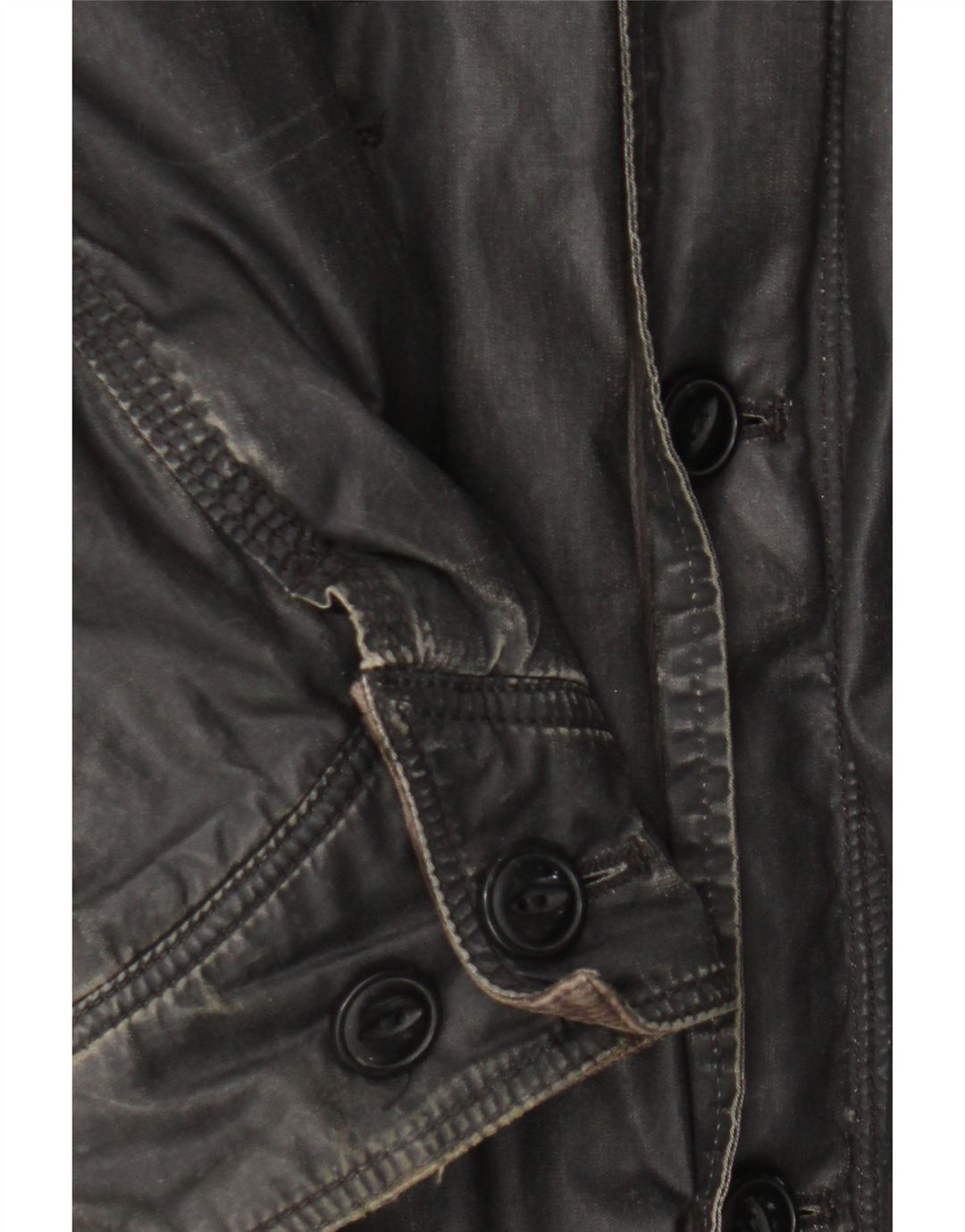 Levi's Veste militaire pour homme UK 40 Large Noir Coton