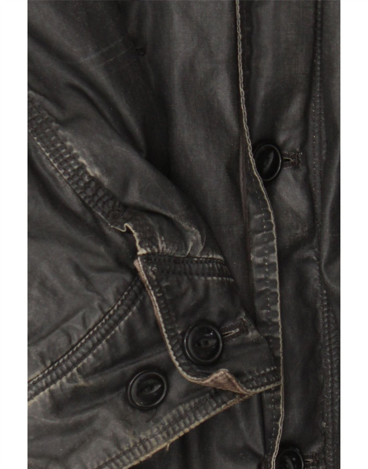 Levi's Veste militaire pour homme UK 40 Large Noir Coton