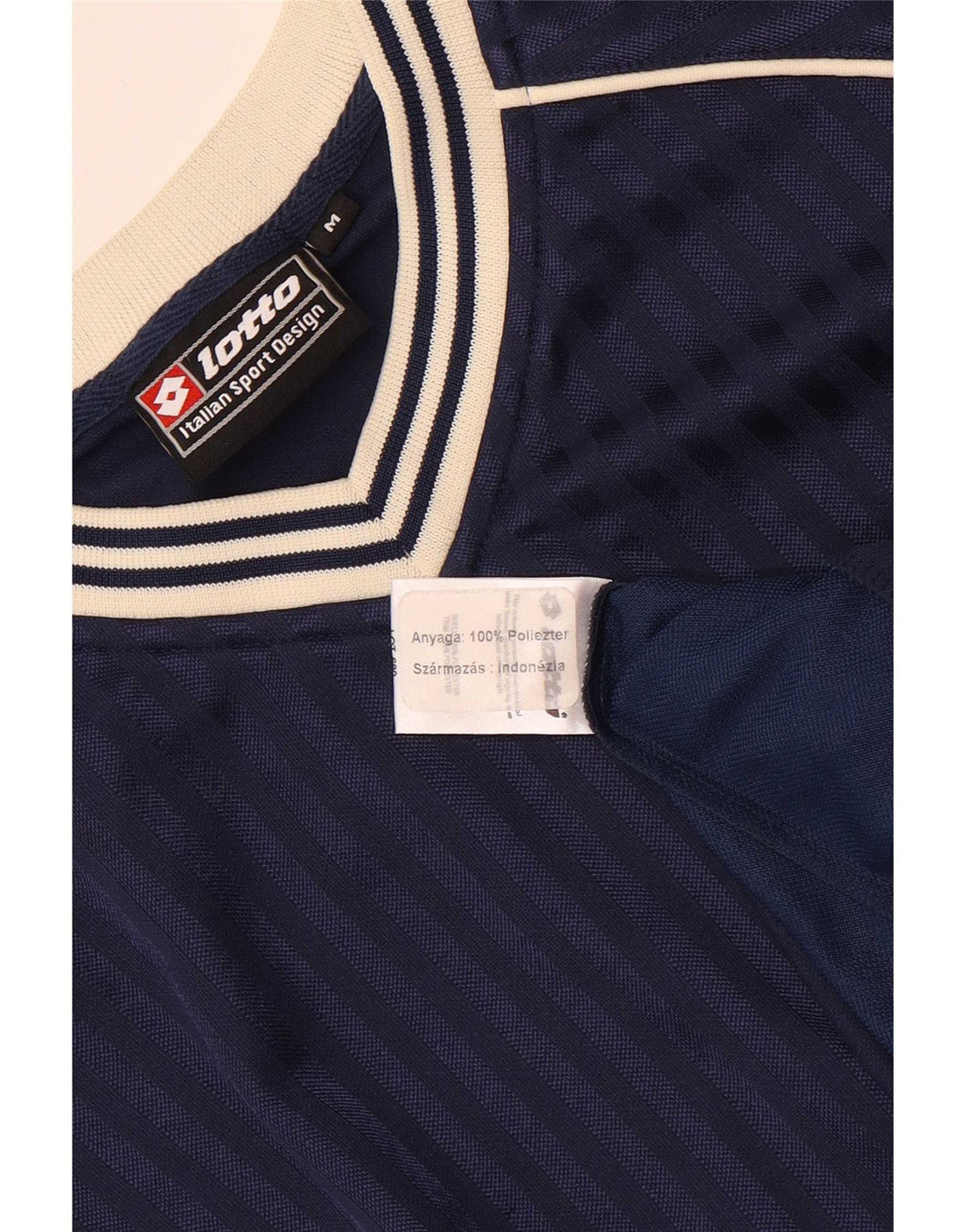 Lotto T-Shirt Homme Bleu Marine Moyen Colorblock Polyester