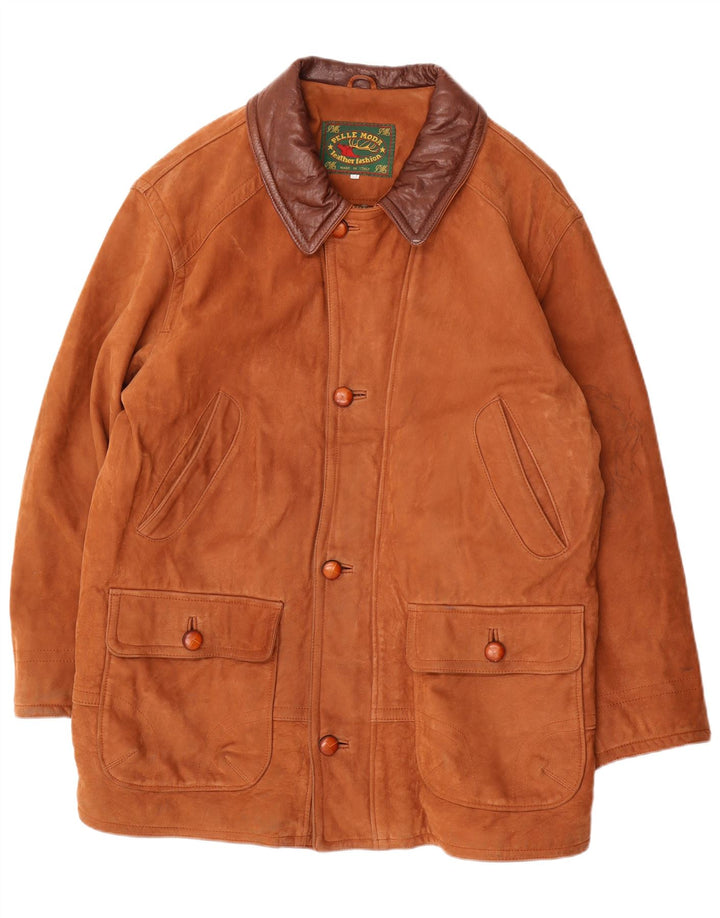 Pelle Moda Veste en cuir pour homme IT 52 XL Marron