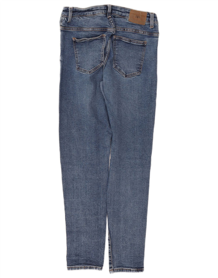 Zara Jean skinny femme EU 40 Medium W30 L30 Bleu Coton