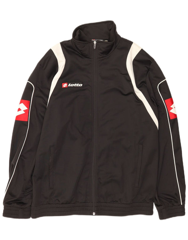 Lotto Veste de survêtement graphique pour homme XL Noir Colorblock Polyester