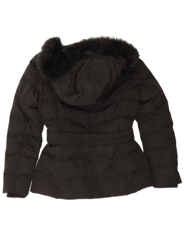Esprit Veste matelassée surdimensionnée à capuche pour femme UK 10 Small Noir Polyester
