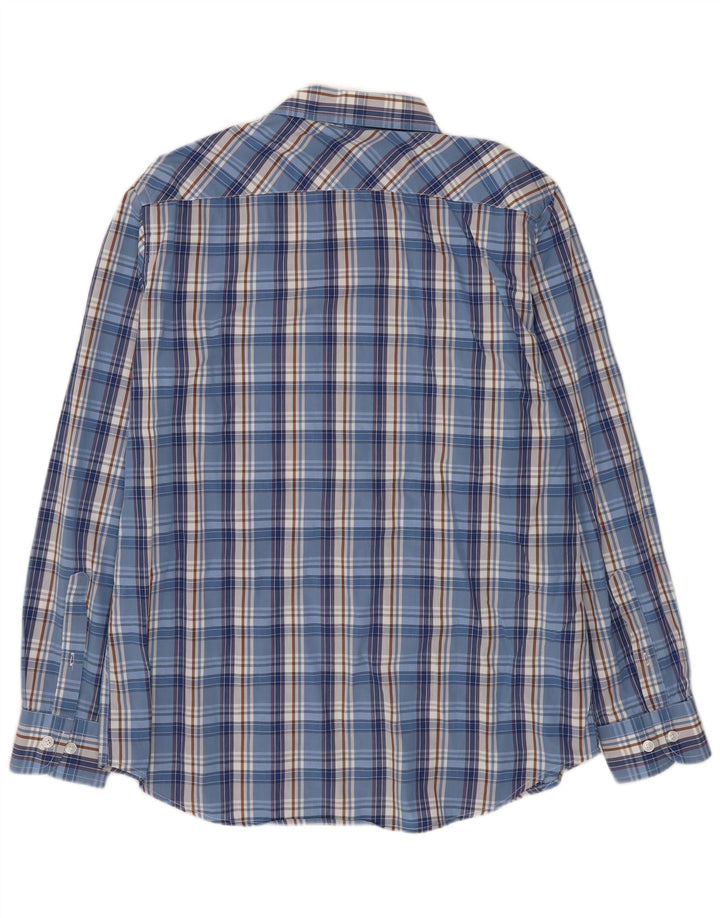 Carrera Chemise Regular Fit Grand Carreau Bleu Coton