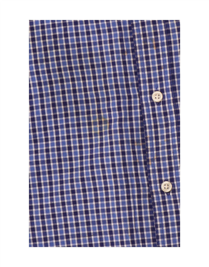 Chaps Chemise homme facile d'entretien 2XL en coton vichy bleu