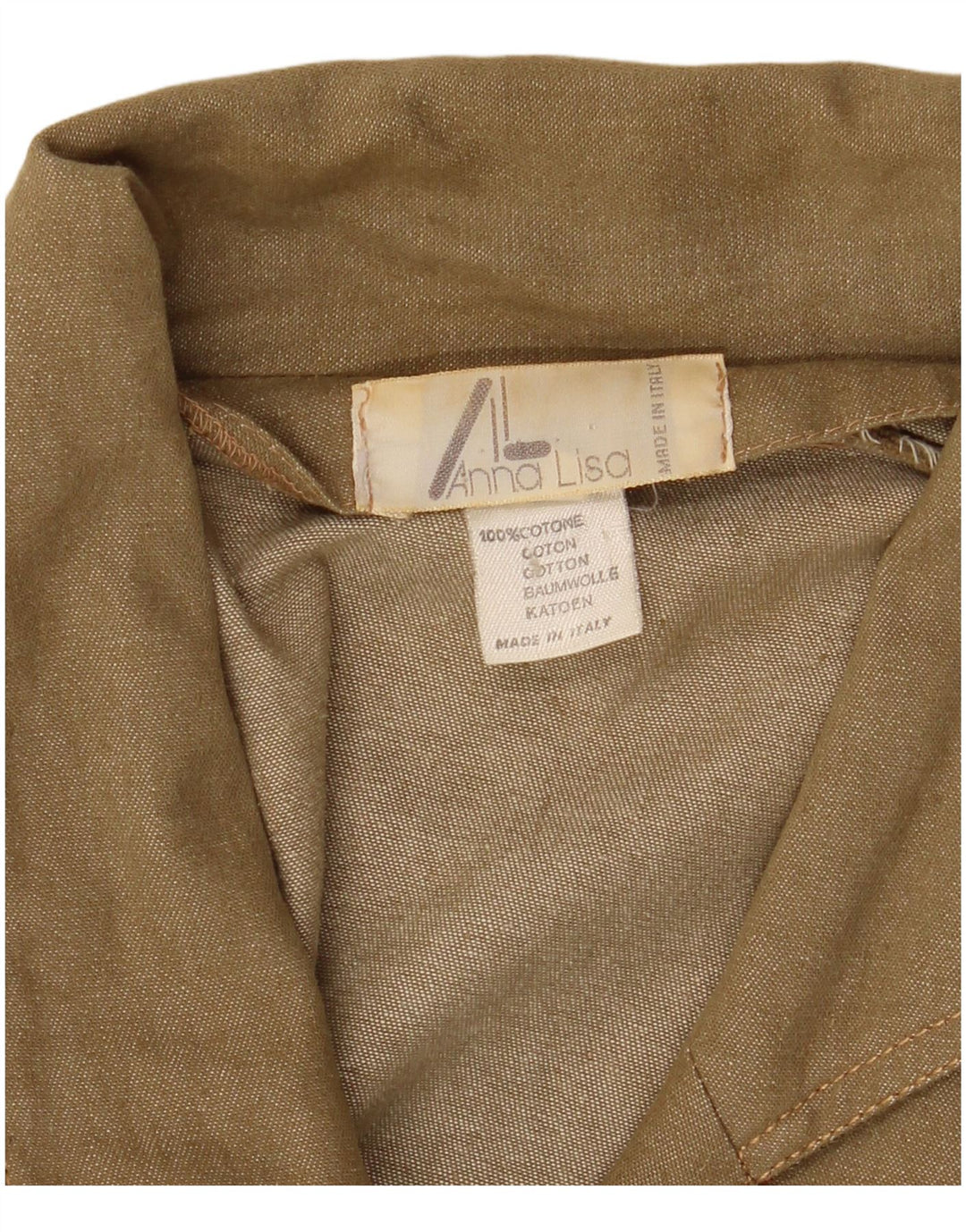 vintage Femme Longline 3 Bouton Blazer Veste IT 42 Coton Vert Moyen