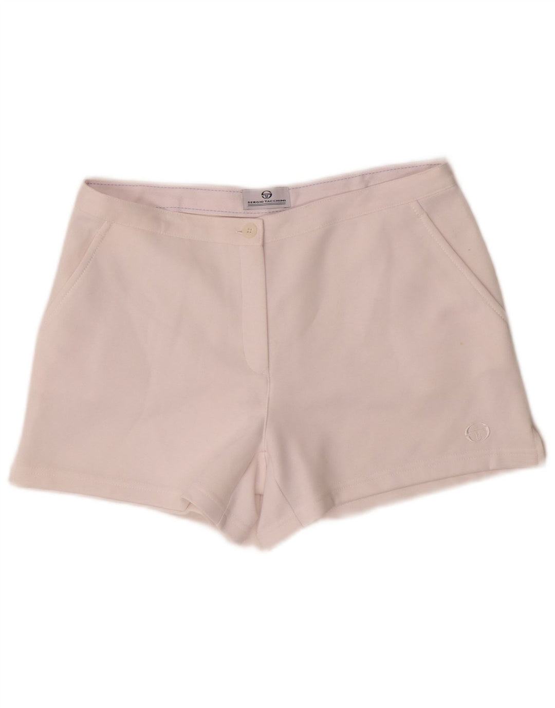 Sergio Tacchini Short Femme Moyen W30 Blanc Polyester