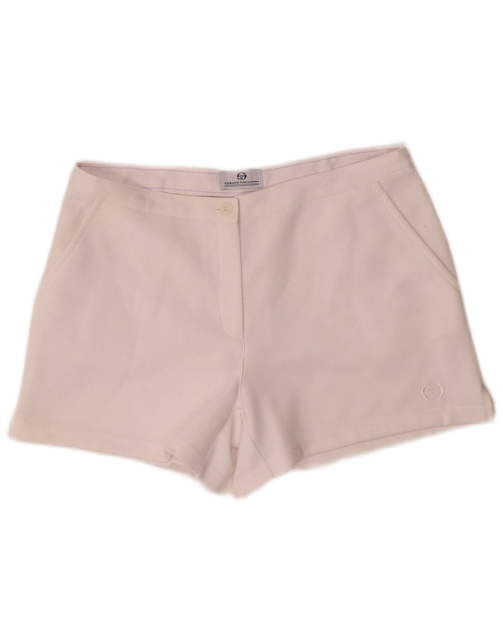 Sergio Tacchini Short Femme Moyen W30 Blanc Polyester