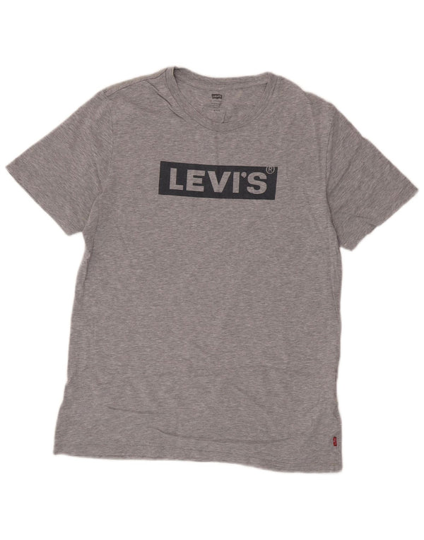 Levi's Tee-Shirt Graphique Homme Gris Moyen Coton